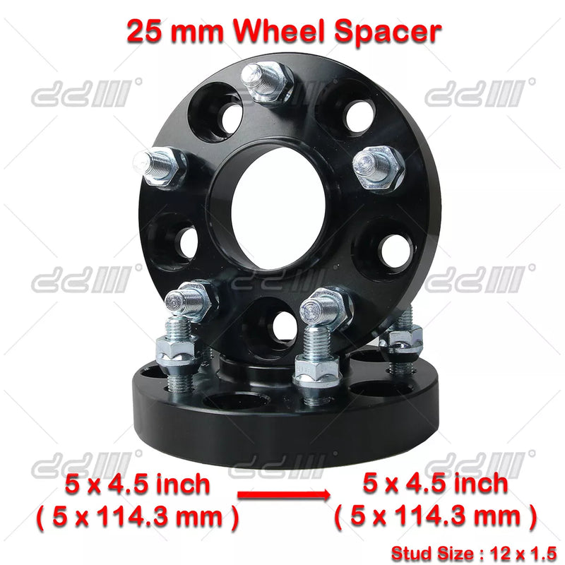 Honda Civic / Accord 25mm 12x1.5 5x114.3 Hub Centric Wheel Spacers (2006-2023)
