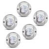 Pontoon 10 x Blue Round 12V Marine Boat Stern Light 6-LED (N/A)