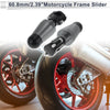 Motorcycle 0.87–1.1" Aluminum Alloy Motorcycle Slider Frame 2 x Screws Titanium Tone