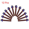 Motorcycle 12pcs M6 x 45mm Hexagon Bolts Screws