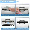Nissan Altima Frontier Maxima Glossy Black Door Handle Cover Protector
