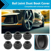 Universal Vehicles 6PCS Black Rubber Ball Joint Dust Boot Covers