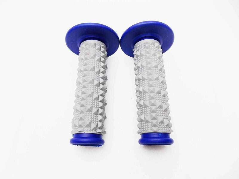 Yamaha YZ80 Forseti Blue Grey Diamond Handlebar Grip Set