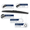 Honda CR-V 2 x Car Rear Windshield Wiper Blades (2012-2016)