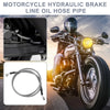 Motorcycle 51.18 10mm ID Motorcycle Brake Line Hose Cable Silver Tone