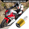 Honda Gold Tone 2 Pcs 7/8" 22mm Handlebar End Plug