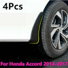 Honda Accord 4 x Front Rear Mud Flaps Splash Guards Mudguard (2014–2017)