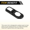 Jeep Wrangler JL JLU (2018-2024) Carbon Fiber Black Rear Trunk Lock Panel Cover