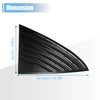Tesla Model 3 Pair of Gloss Black Rear Side Window Louvers (2017-2023)