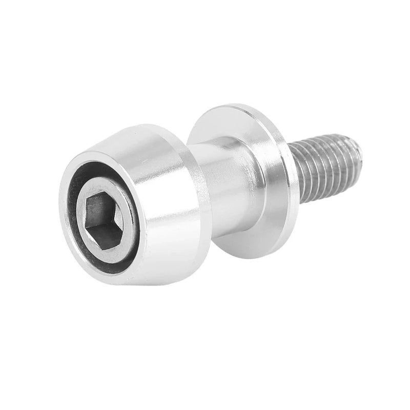 M10x1.5 Swingarm Spools/Bobbins Starting Frame Screw Silver Tone