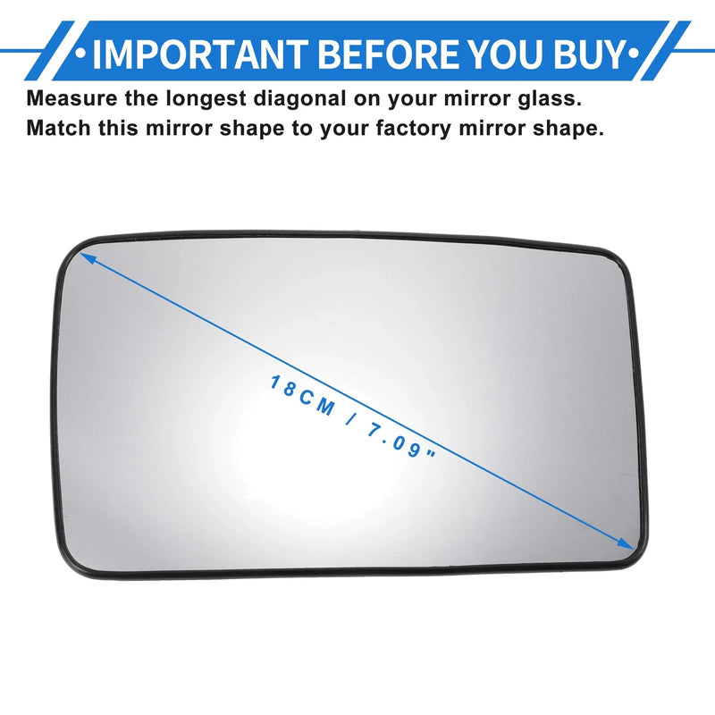 Ford Right Passenger Side Lower Mirror Glass Replacement