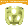 Visor Shield 1 x Universal Motorcycle Helmet Anti-UV Yellow