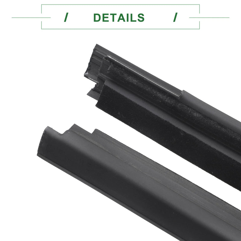 Honda Insight 2 x Front Left Right Weatherstrip Window Seals (2000-2006)