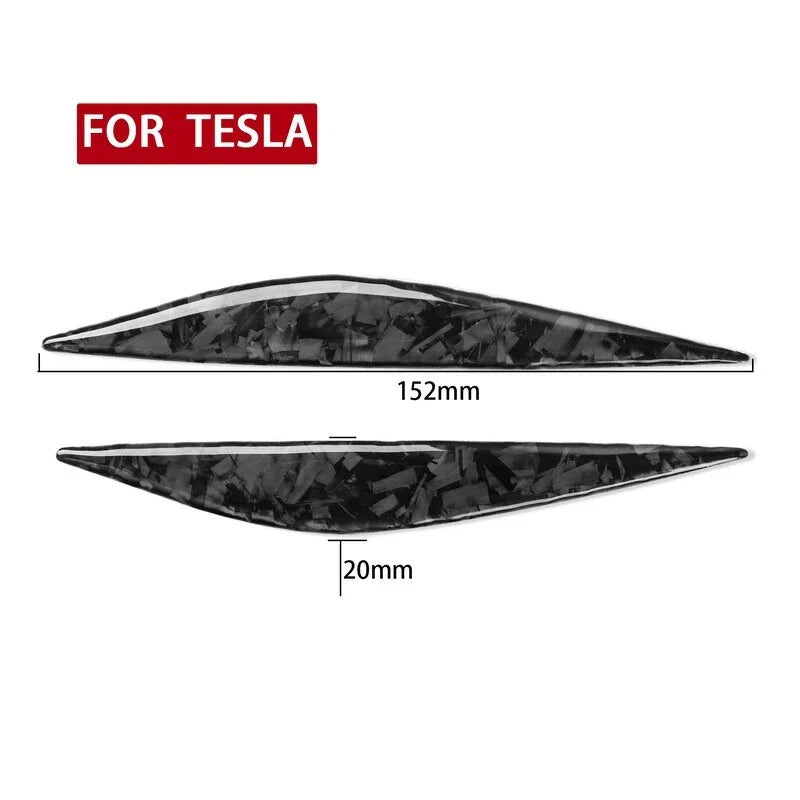 Tesla Model 3 / Y Forged Carbon Fiber Side Door Fender Vent Camera Cover Trim
