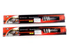 Suzuki RM125 400mm White/Chrome JBS Rear Shock Absorbers