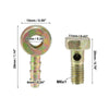 Motorcycle Iron Bronze Tone M6x1 Banjo Bolt with Copper Washers