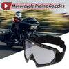 Motorcycle Motorcycle Goggles Silver Tone Lens Black Gold Frame PC TPU