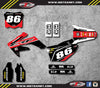 Honda CRF 250 (2008-2009) - PYRO Style Stickers Full Custom Graphic Kit