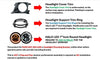 Toyota Land Cruiser Prado Headlight Frame HALO LED (1990-1995)