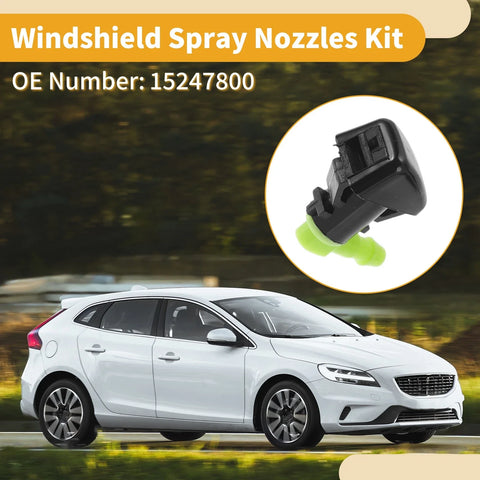 Chevrolet Malibu (2013-2015) w / Hose Connector Windshield Washer Nozzle Kit