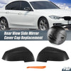 BMW 330i 320i 220i Pair Rearview Mirror Cover Cap Carbon Fiber Pattern