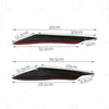 Car 4x Carbon Fiber Bumper Canard Splitter Diffuser Lip