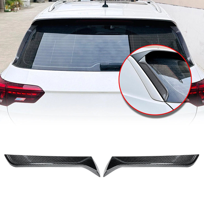 VW T-Roc (2017-2024) Carbon Look Rear Window Spoiler Lip Trims