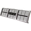 Grille Silver w/ Gray Insert For 85-86 88 GMC C1500