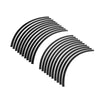 Motorcycle Car 20pcs 20in Wheel Rim Sticker Reflective Strips