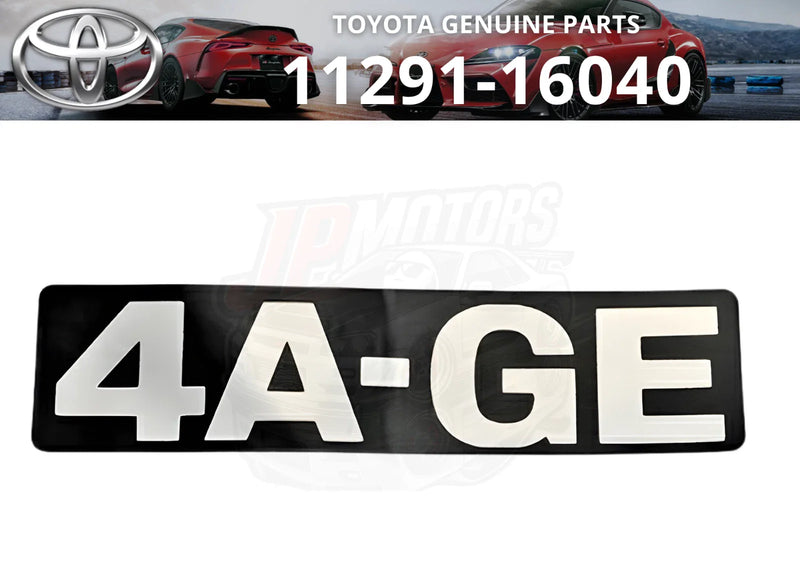 TOYOTA 4A-GE AE86 MR2 Corolla FX Motor Name Plate