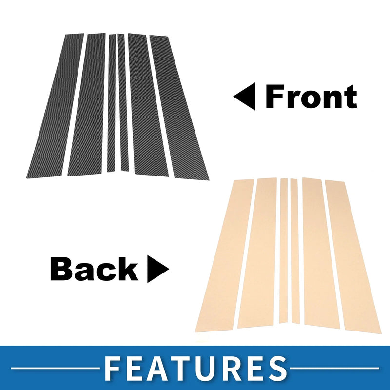 Land Rover Discovery LR4 Carbon Fiber Door Pillar Window Trim (2010-2016)