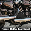 Motorcycle 1 Set 5.63'' Exhaust Muffler Pipe Protector Carbon Fiber Pattern