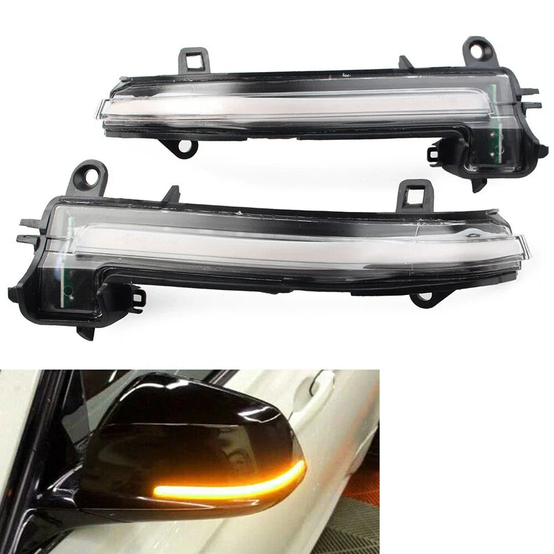 BMW F20 F30 F23 F31 F33 F34 Dynamic Clear Turn Signal Mirror Sequential Lamp