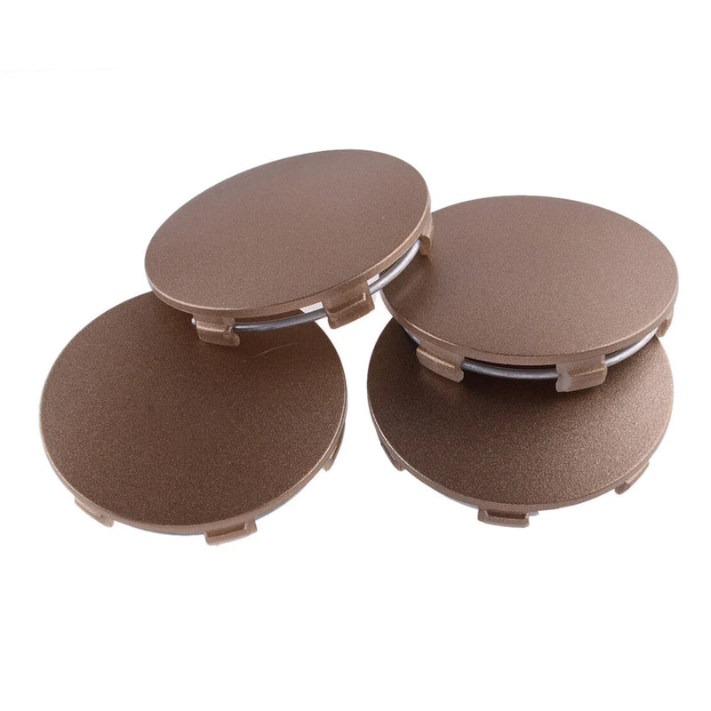 Car 4 x 62mm Bronze Wheel Center Caps (6 Lugs)