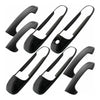 Dodge Ram 1500 2500 3500 4500 5500 8x Black Door Handle Covers (2009-2018)