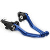 Honda XR250 XR400 Blue CNC Pivot Brake Clutch Levers (1995-2007)