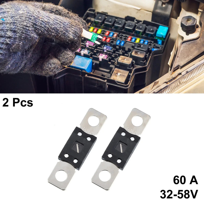 Automotive Truck Motorcycle Boat Audio 2 x 60A 32V Fuse Holder