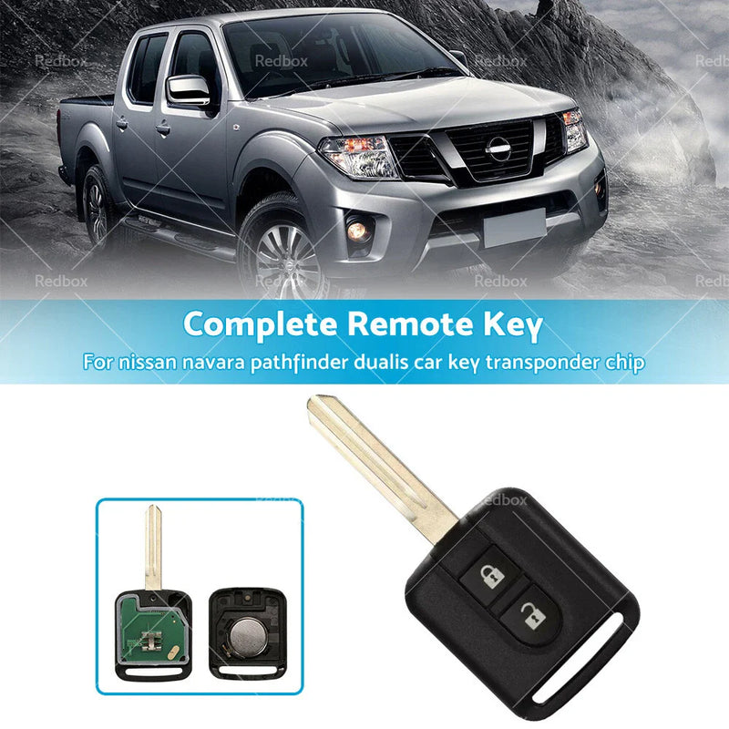 NISSAN PATHFINDER NAVARA DUALIS TRANSPONDER CHIP REMOTE KEY (2005-2019)