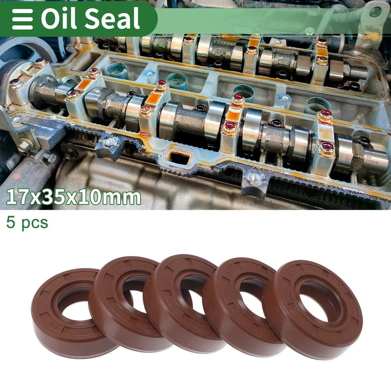 Make Model Oil Seal 5 Pcs 17x35x10mm Seal Ring Shaft Seal FKM Rubber