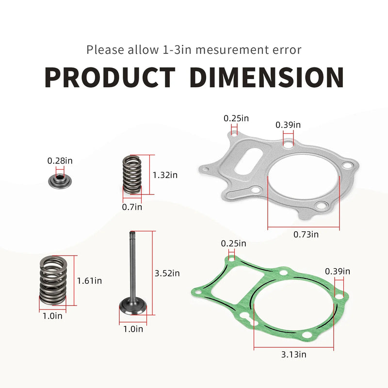 Honda Recon 250 TRX250 TE Intake Exhaust Valve Seal Spring Kit (2002–2023)