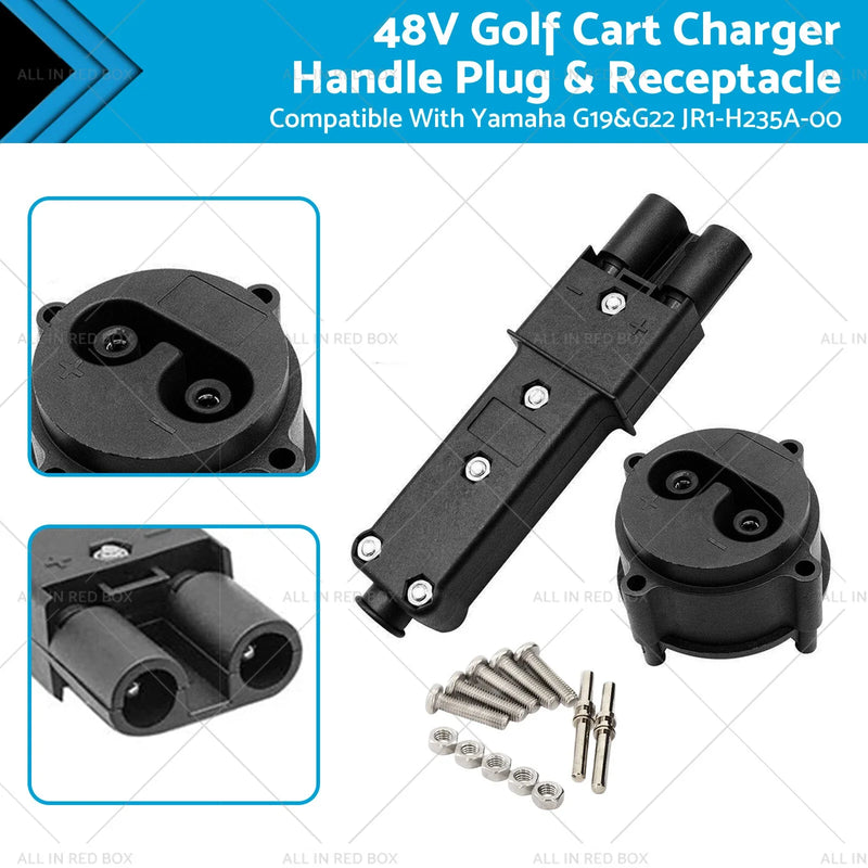 Yamaha G19 G22 Golf Cart Charger Handle Plug & Receptacle (48V)