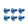 Bike Motor - Blue 6 x M6x10mm Titanium Alloy Torx Head Bolts