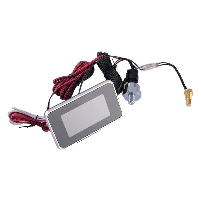 Car 4-in-1 LCD Digital Oil Pressure Voltage Water Temp Fuel Gauge (N/A)
