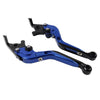 Yamaha YZF R3 R25 MT-03 CNC Blue Extendable Brake Clutch Levers (15-23)