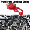 Motorcycle Front Brake Line Hose Clamp Red