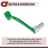 Honda CRF110F (2013-2018) - Green Silver Tone Folding Shifter Lever