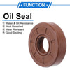 Make Model Oil Seal 15x40x10mm Brown 2 Pcs
