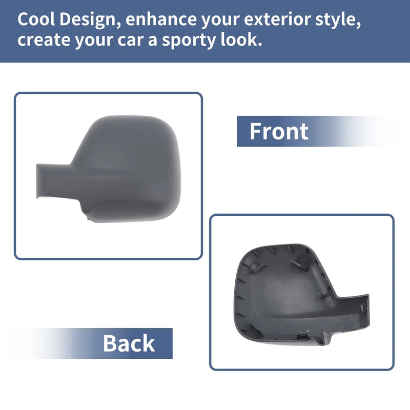 Citroen Berlingo Left Passenger Side Mirror Cover Cap Grey (2013-2019)