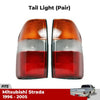 Pair Tail Light Lamp +Bulb Fits Mitsubishi L200  Strada Triton MK UTE 1996-05 DE