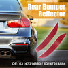 BMW Pair Rear Bumper Reflector Strips Left & Right